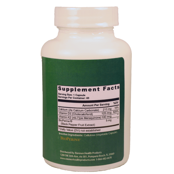 Best Vitamins For Immune System - Vitamin K2 + D3 | Renown Health Products